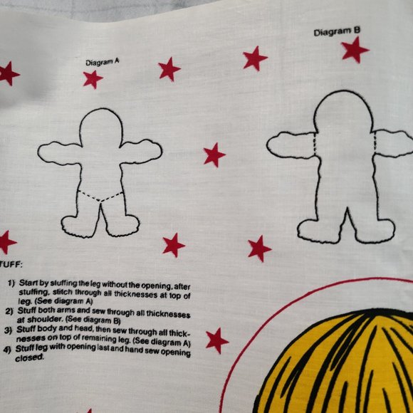 Soccer Boy&Girl/Soccer Balls Cut&Sew Fabric Panel VINTAGE!! - Picture 2 of 6